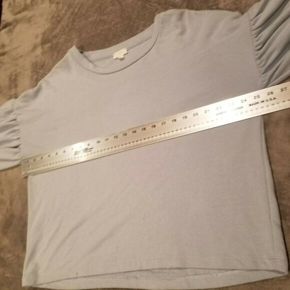 Charming Charlie Boat Neck Tie Sleeve Oversized Sweater Top Pullover XL Blue - Picture 6 of 7